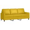 vidaXL 3-delige Loungeset met kussens fluweel geel