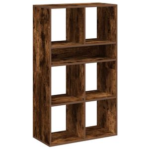 vidaXL Boekenkast 66x31x112 cm bewerkt hout gerookt eikenkleurig