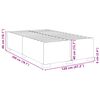 vidaXL Bedframe zonder matras 120x200 cm stof lichtgrijs