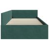 vidaXL Hoekbedframe Donkergroen 90 cm x 200 cm VelvetenPlywood