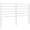 vidaXL Vervangend hoofdbord metaal wit 135 cm