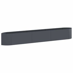 vidaXL Verhoogd Tuinbed Antracietkleurig 300 x 40 x 40 cm Staal
