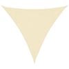 vidaXL Zonnescherm HDPE driehoekig 3,6x3,6x3,6 m crème