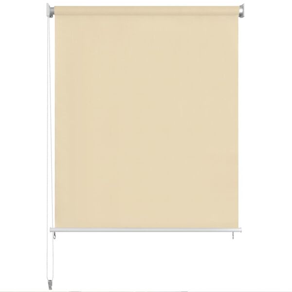 vidaXL Rolgordijn voor buiten 120x230 cm cr&egrave;me