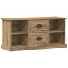 vidaXL TV-kast 99,5 x 35,5 x 48 cm Artisan Eiken Bewerkt hout