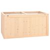 vidaXL Hamsterkooi 89,5x45x45 cm massief vurenhout