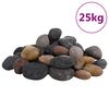 vidaXL Kiezelstenen gepolijst 5-8 cm 25 kg meerkleurig