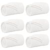 vidaXL Kleden 6 pcs Wit 130 x 150 cm Fleece