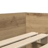 vidaXL Bedframe met lade Artisan Eiken 100 x 200 cm Massief grenenhout