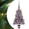vidaXL Kerstboom met 150 LED met standaard Groen 65 cm PE