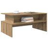vidaXL Salontafel Artisan Eiken 90 x 55 x 42,5 cm Bewerkt hout