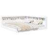 vidaXL Boekenkast Bed met plank Wit 180 x 200 cm Bewerkt hout