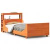 vidaXL Bedframe zonder matras massief grenenhout wasbruin 100x200 cm