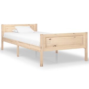 vidaXL Bedframe massief grenenhout 90x200 cm