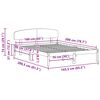 vidaXL Bedframe met hoofdeinde Naturel 160 x 200 cm Massief grenenhout