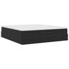 vidaXL Ottoman bed met matras 180x200cm fluweel zwart