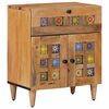 vidaXL Nachtkastje met lade Naturel 50 x 33 x 60 cm Massief Mango Hout