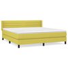 vidaXL Boxspring met matras stof groen 160x200 cm