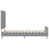 vidaXL Bedframe met hoofdeinde Lichtgrijs 100 x 200 cm Stof