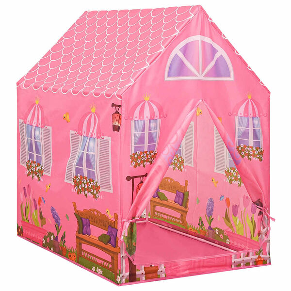 vidaXL Kinderspeeltent met 250 ballen 69x94x104 cm roze
