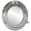 vidaXL Wandspiegel patrijspoort &Oslash;38 cm&nbsp;aluminium en glas