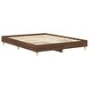vidaXL Bedframe zonder matras 75x190 cm spaanplaat bruin eikenkleurig