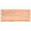 vidaXL Tafelblad 100x40x(2-4)cm behandeld massief eikenhout lichtbruin