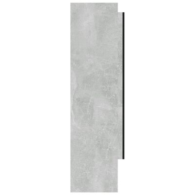 vidaXL Badkamerkast met spiegel 80x15x60 cm MDF betongrijs