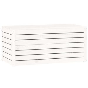 vidaXL Tuinbox 101x50,5x46,5 cm massief grenenhout wit