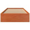vidaXL Bedframe zonder matras massief grenenhout wasbruin 75x190 cm