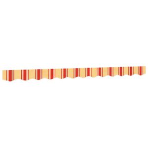 vidaXL Vervangingsdoek voor luifelrok gestreept 280x20 cm geel en oranje