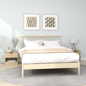 vidaXL Nachtkastjes 2 st bewerkt hout sonoma eikenkleurig