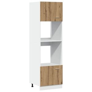 vidaXL Magnetronkast Lyon 60x57x207 cm bewerkt hout ambachtelijk eiken