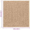 vidaXL Vloerkleed ZIZUR beige binnen en buiten 240x340 cm jute look