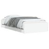 vidaXL Bedframe met opslag met lade met opslag Wit Bewerkt hout