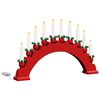 vidaXL Kerst Kaarsenboog met 10 LED Kaarsen LED's Warmwit
