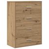 vidaXL Dressoir Artisan Eiken 60 x 31 x 84 cm Bewerkt hout