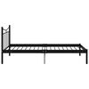 vidaXL Bedframe metaal zwart 100x200 cm