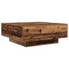 vidaXL Salontafel Oud Hout en Blauw 80 x 80 x 31 cm Bewerkt hout