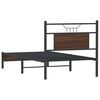 vidaXL Bedframe zonder matras bewerkt hout bruin eikenkleur 90x190 cm