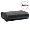 vidaXL Dekzeil 650 g/m² 4x6 m antracietkleurig