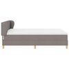 vidaXL Boxspringbed met matras met hoofdeinde Taupe 160 x 200 cm Stof