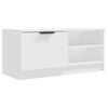 vidaXL Tv-meubel 80x35x36,5 cm bewerkt hout zwart