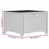 vidaXL Tuinbox 60x54x41 cm PP rattan wit