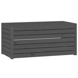 vidaXL Tuinbox 101x50,5x46,5 cm massief grenenhout grijs