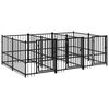 vidaXL Hondenkennel voor buiten 5,63 m&sup2; staal