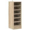 vidaXL Schoenenkast 31,5x35x90 cm bewerkt hout sonoma eikenkleurig
