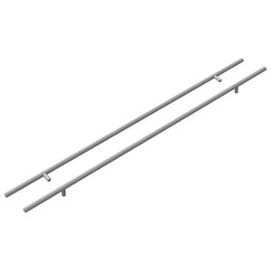 vidaXL Kasthandgreep 2 pcs Zilver 800 mm Roestvrij staal