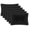 vidaXL Kussen met kussen HEERLEN 2 st Zwart PV Fleece