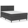 vidaXL Boxspringframe stof grijs 160x200 cm